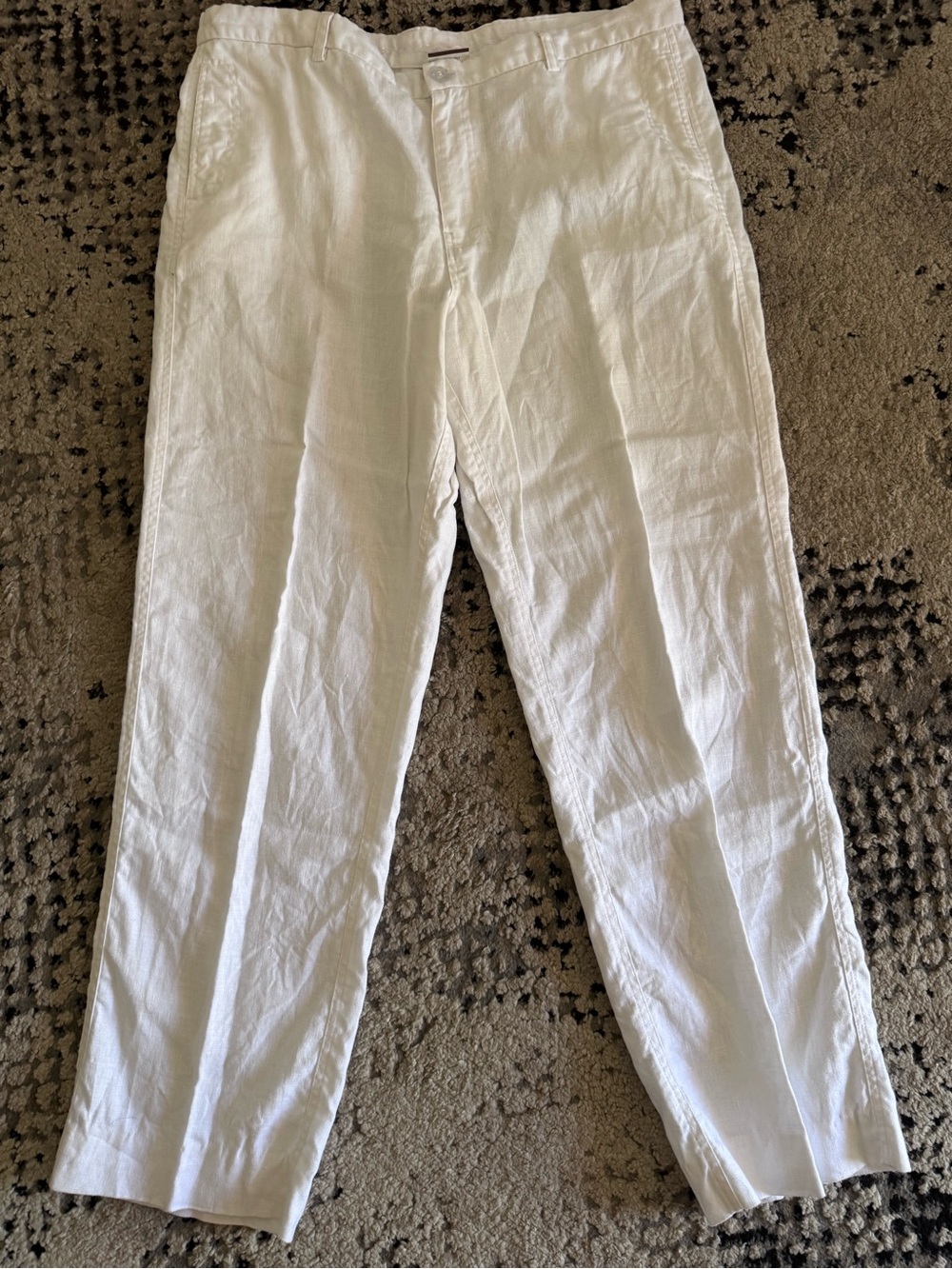 Island Importer Men's White Linen Amalfi Beach Pants Size 38
IT